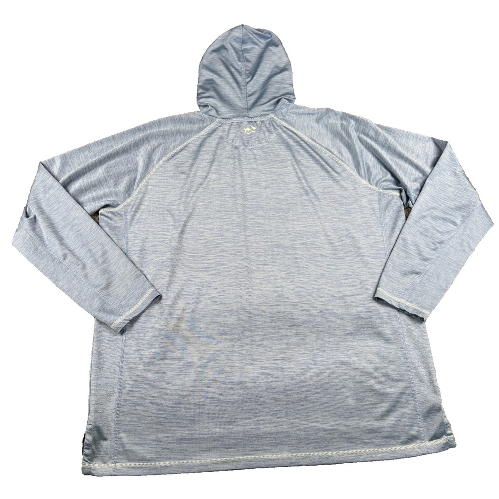 Fish Hippie Men's Hoodie Large Blue Performance Fishing Lightweight
